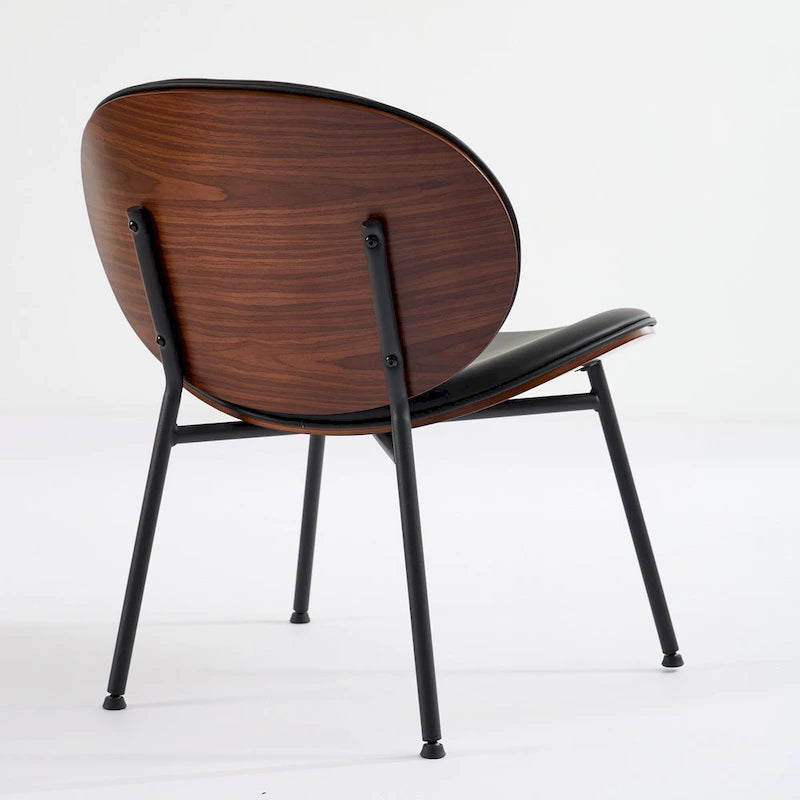 Fauteuil d'appoint en cuir PU vert / orange / noir / rouge haricot, siège unique