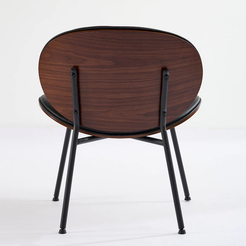 Fauteuil d'appoint en cuir PU vert / orange / noir / rouge haricot, siège unique