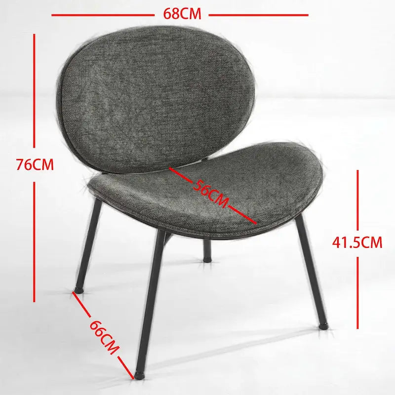 Fauteuil d'appoint en cuir PU vert / orange / noir / rouge haricot, siège unique