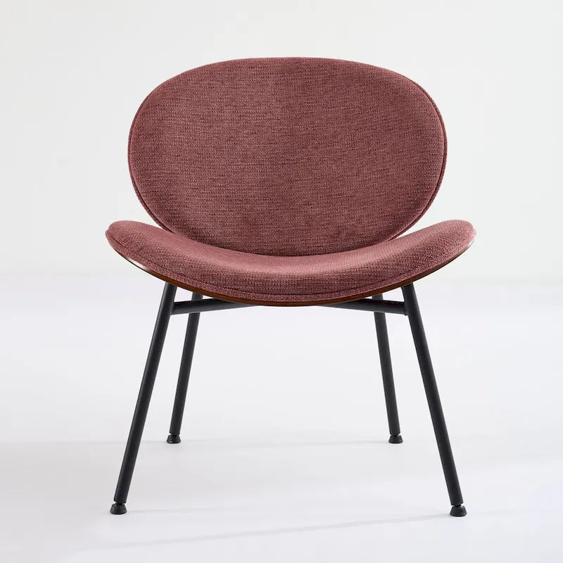 Fauteuil d'appoint en cuir PU vert / orange / noir / rouge haricot, siège unique