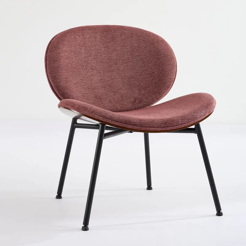 Fauteuil d'appoint en cuir PU vert / orange / noir / rouge haricot, siège unique