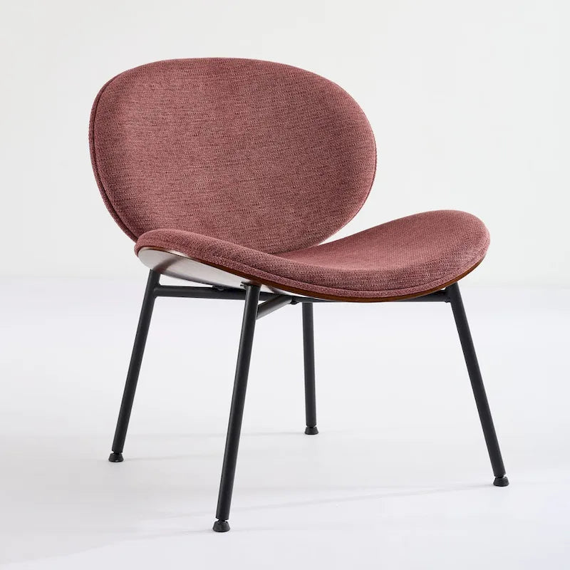 Fauteuil d'appoint en cuir PU vert / orange / noir / rouge haricot, siège unique
