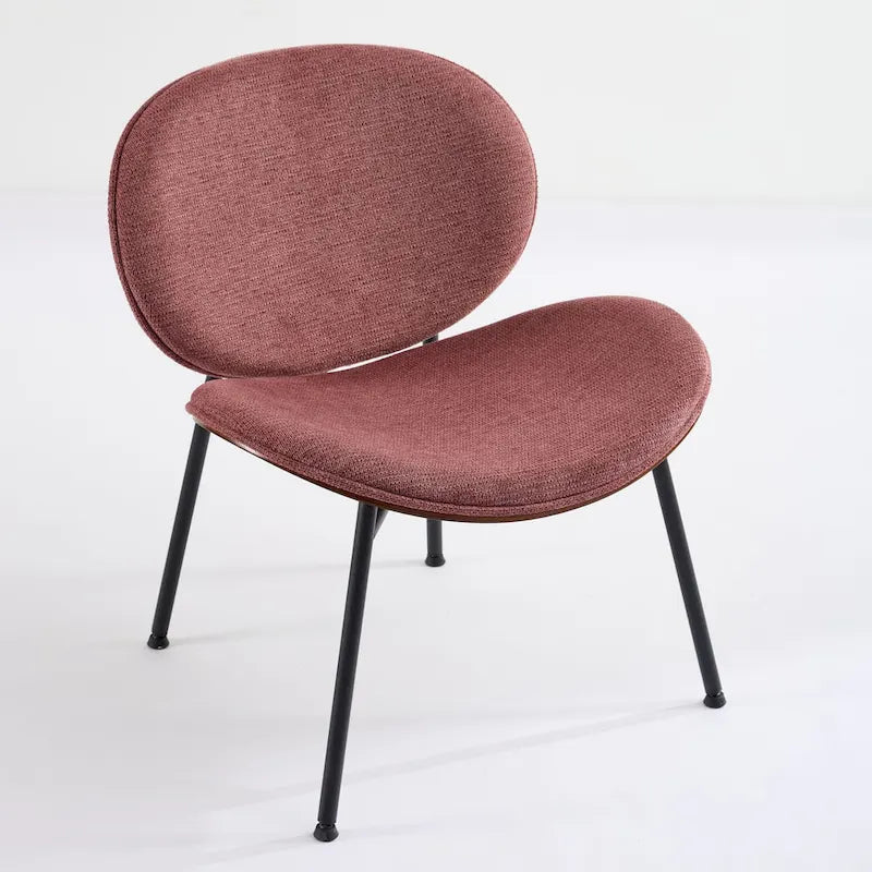 Fauteuil d'appoint en cuir PU vert / orange / noir / rouge haricot, siège unique