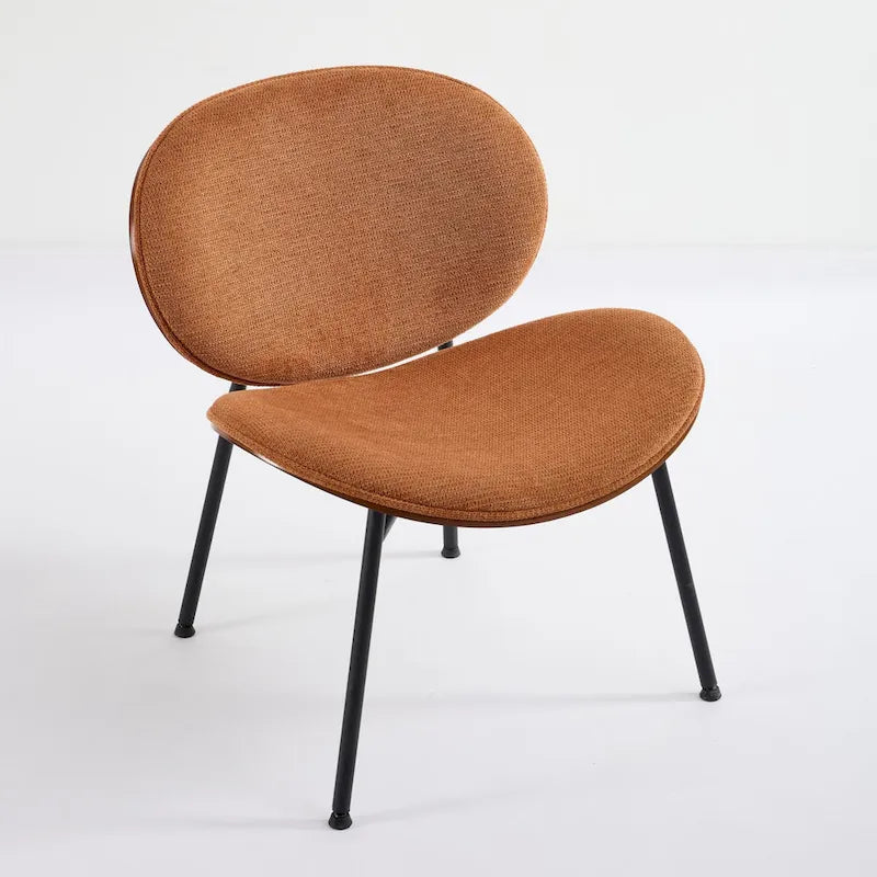 Fauteuil d'appoint en cuir PU vert / orange / noir / rouge haricot, siège unique