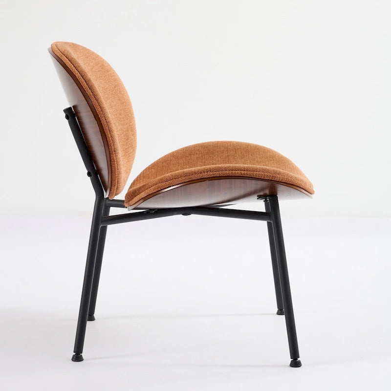 Fauteuil d'appoint en cuir PU vert / orange / noir / rouge haricot, siège unique