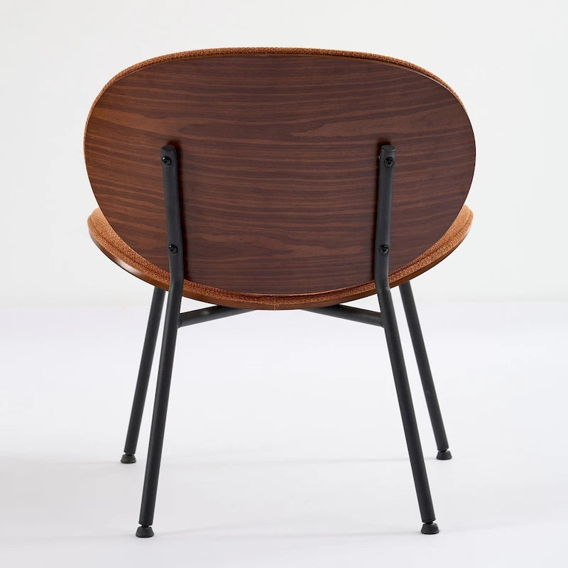 Fauteuil d'appoint en cuir PU vert / orange / noir / rouge haricot, siège unique