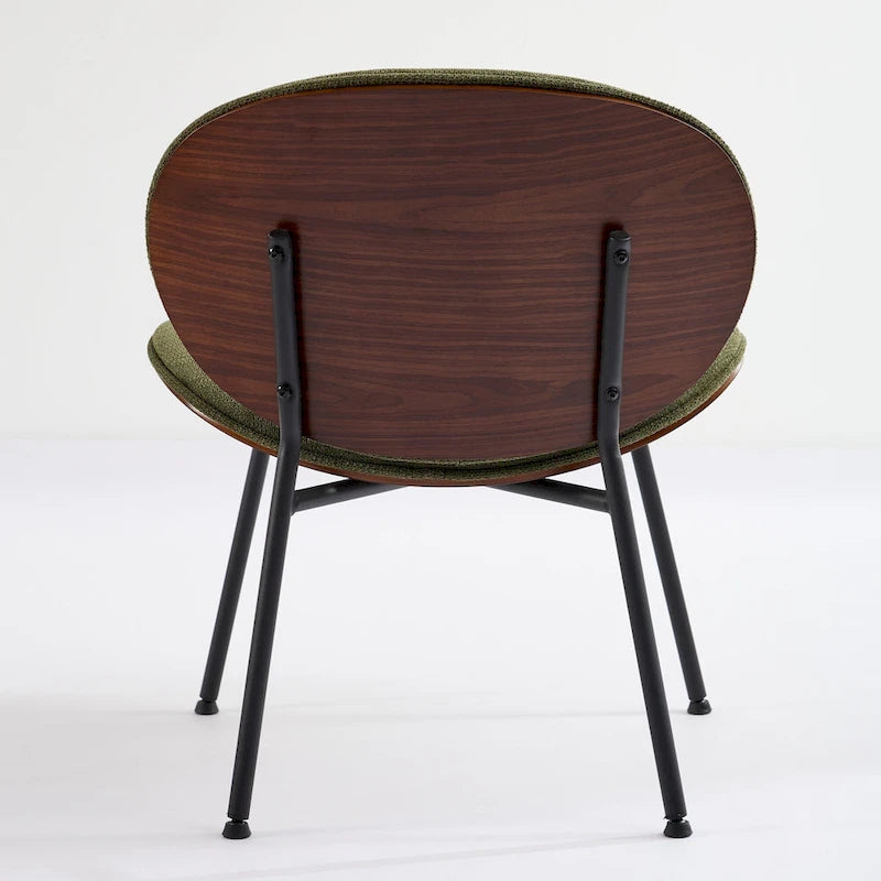 Fauteuil d'appoint en cuir PU vert / orange / noir / rouge haricot, siège unique