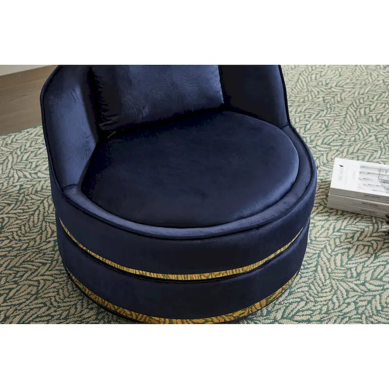Fauteuil pivotant en velours Taupe / Rose / Bleu / Vert, une place