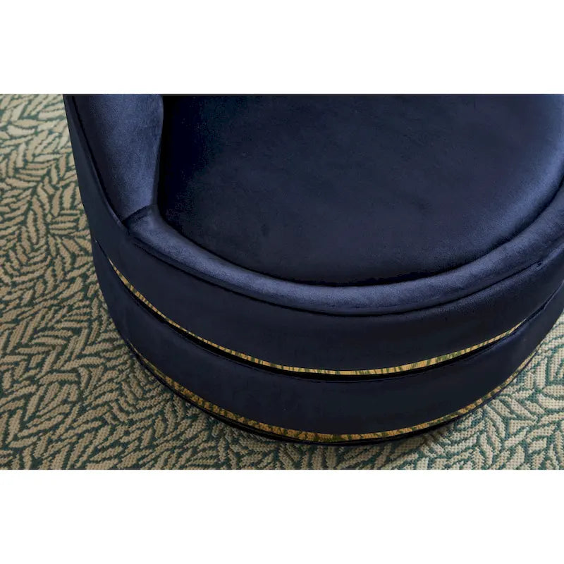 Fauteuil pivotant en velours Taupe / Rose / Bleu / Vert, une place