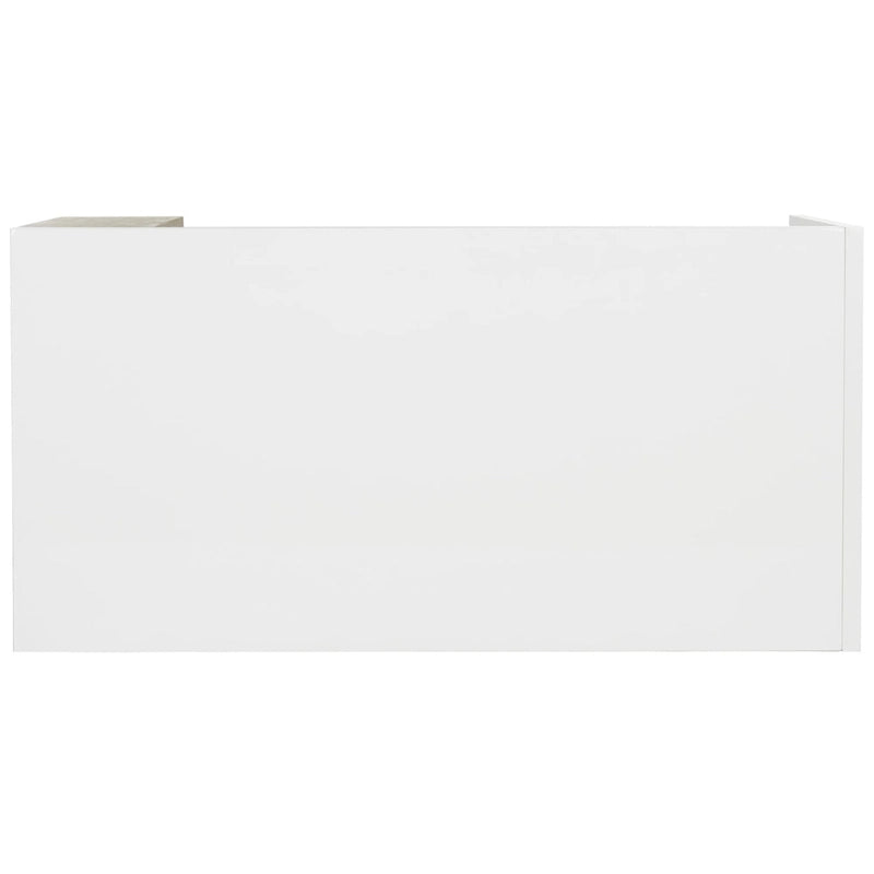 Bureau scandinave moderne 1 personne avec rangement Blanc/Chêne