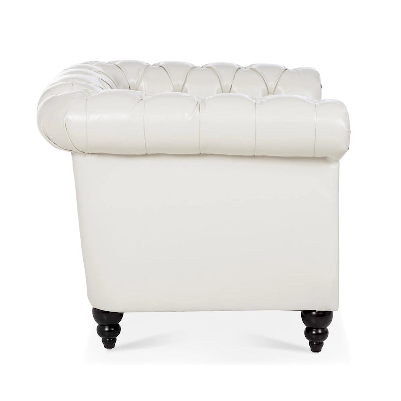 Fauteuil d'appoint individuel à accoudoirs roulés multicolore