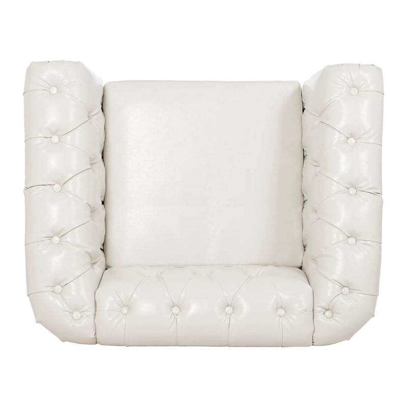 Fauteuil d'appoint individuel à accoudoirs roulés multicolore