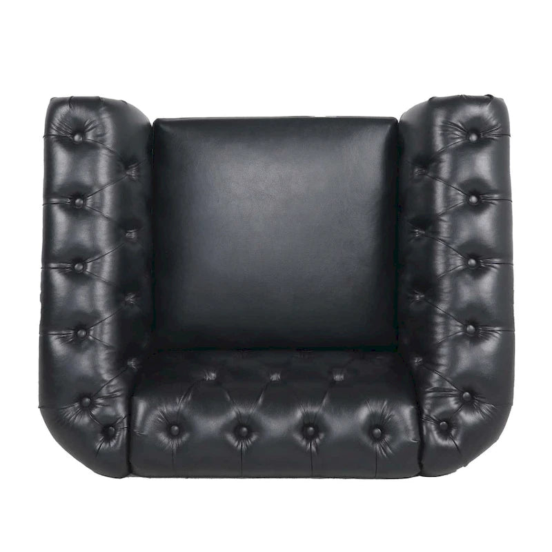 Fauteuil d'appoint individuel à accoudoirs roulés multicolore