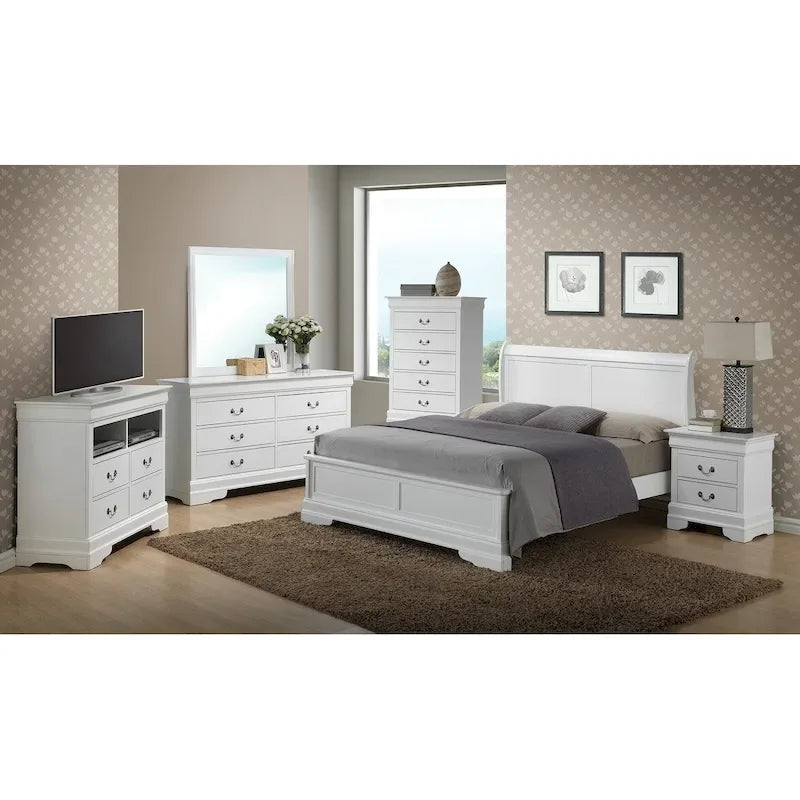 Lit panneau queen traditionnel noir/gris/cappuccino/blanc/cerisier