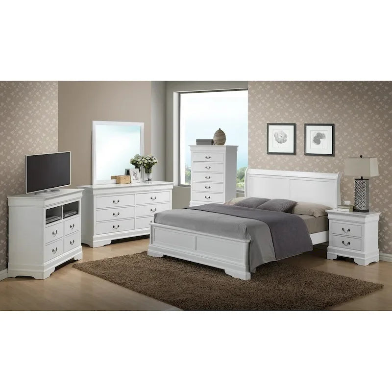Lit panneau queen traditionnel noir/gris/cappuccino/blanc/cerisier