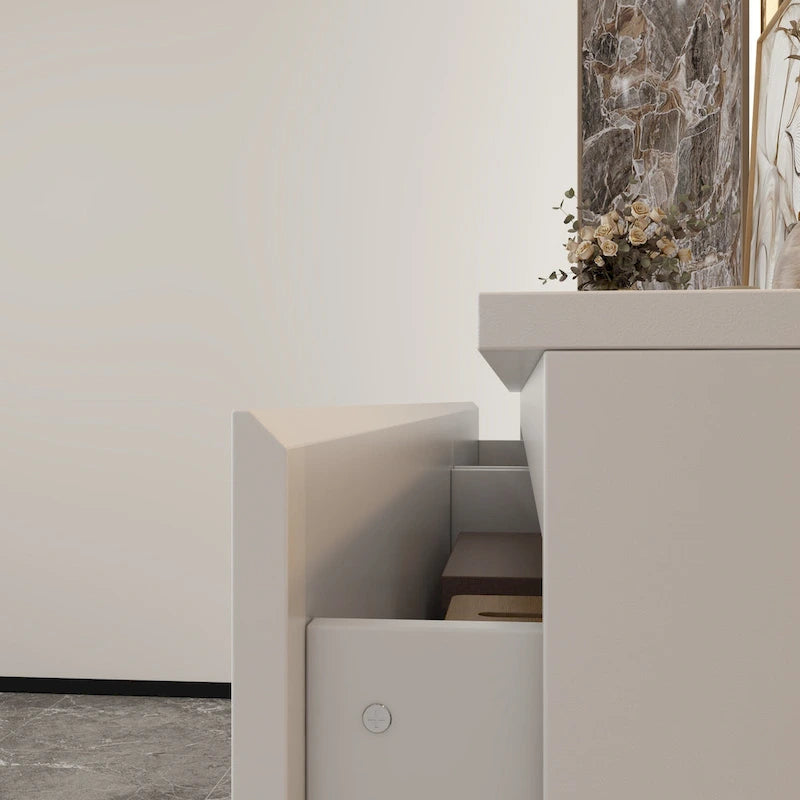 Commode double blanche à 6 tiroirs de 59 pouces