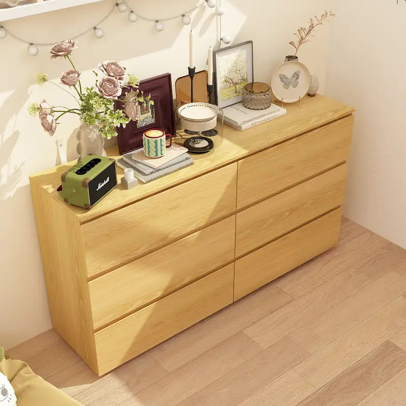 Commode double blanche à 6 tiroirs de 59 pouces