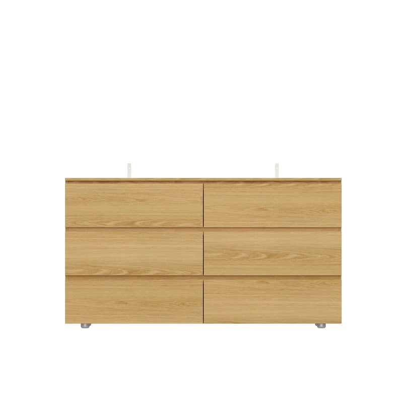 Commode double blanche à 6 tiroirs de 59 pouces