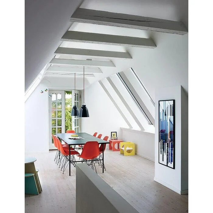 Lot de 2 chaises de salle à manger sans accoudoirs style Eiffel – Plusieurs coloris, 2 places