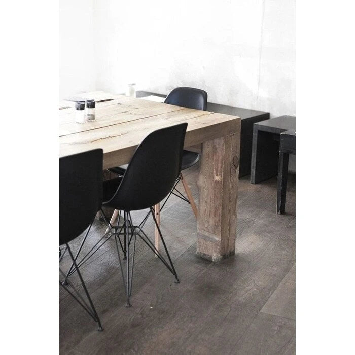Lot de 2 chaises de salle à manger sans accoudoirs style Eiffel – Plusieurs coloris, 2 places