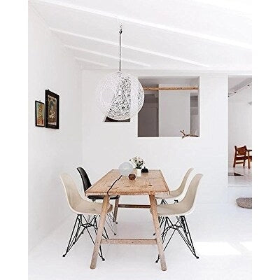 Lot de 2 chaises de salle à manger sans accoudoirs style Eiffel – Plusieurs coloris, 2 places