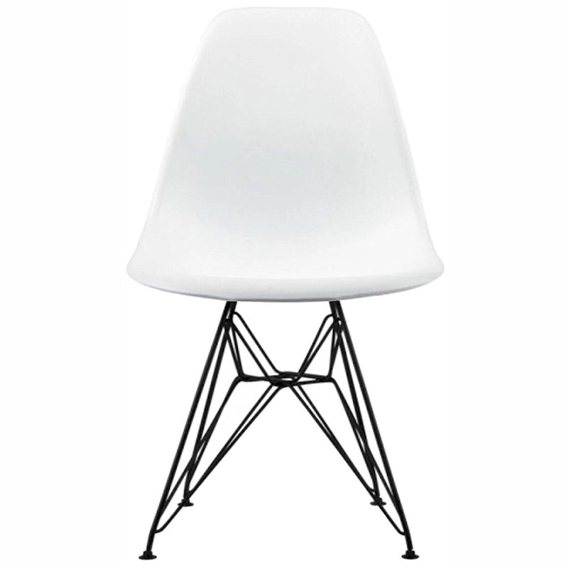 Lot de 2 chaises de salle à manger sans accoudoirs style Eiffel – Plusieurs coloris, 2 places