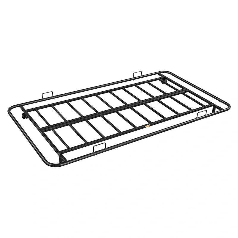 Lit de repos en métal blanc/noir/bronze avec lit gigogne, deux places individuelles, pour 2 personnes