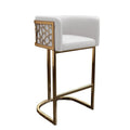 Tabouret de bar extra-haut blanc - Lot de 2