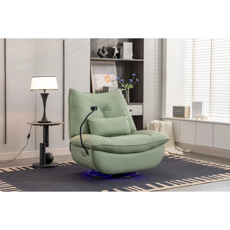 Fauteuil inclinable 270° – Vert / Gris foncé / Orange / Blanc / Noir | Individuel