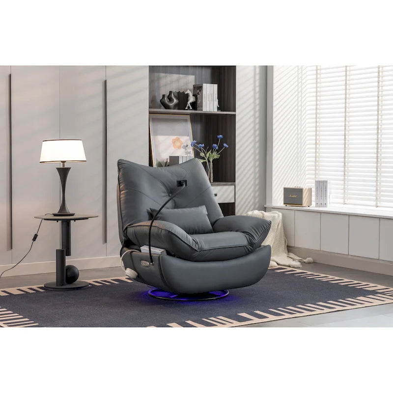 Fauteuil inclinable 270° – Vert / Gris foncé / Orange / Blanc / Noir | Individuel