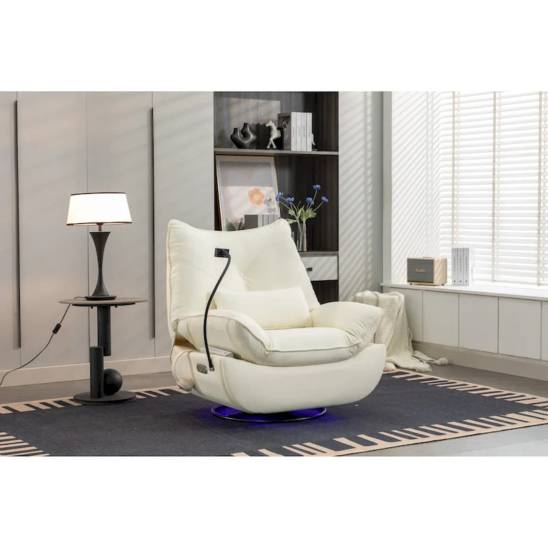 Fauteuil inclinable 270° – Vert / Gris foncé / Orange / Blanc / Noir | Individuel