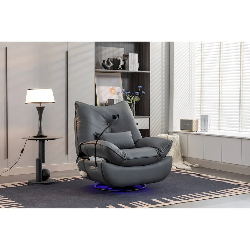 Fauteuil inclinable 270° – Vert / Gris foncé / Orange / Blanc / Noir | Individuel