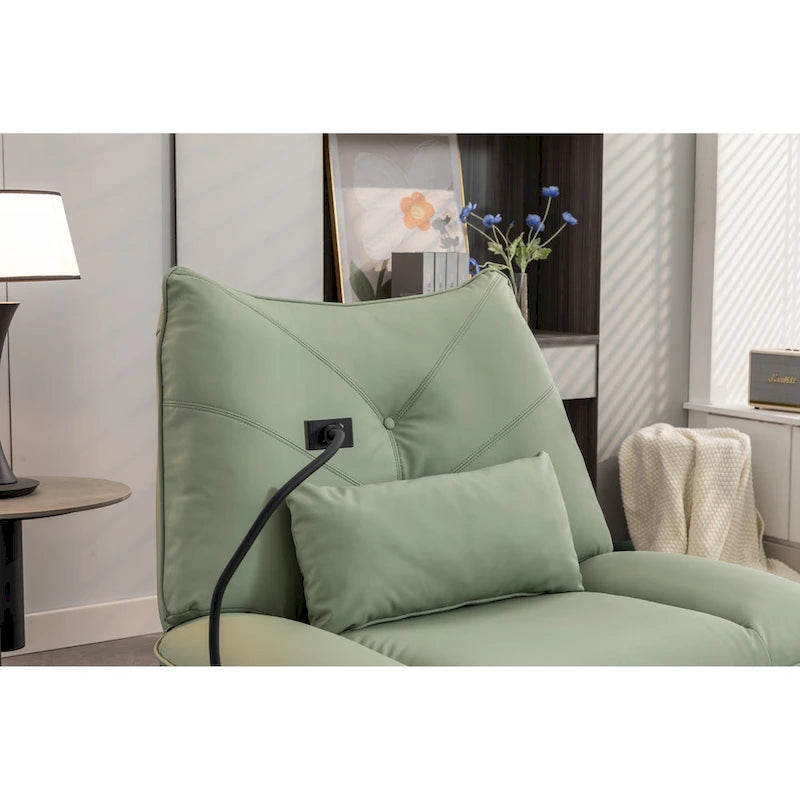 Fauteuil inclinable 270° – Vert / Gris foncé / Orange / Blanc / Noir | Individuel