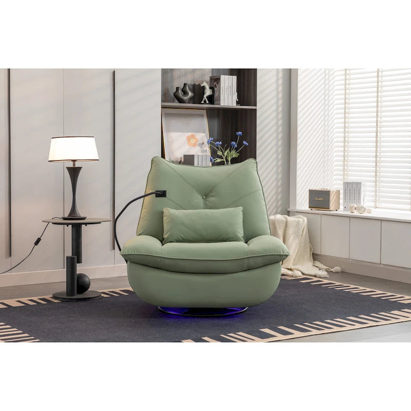 Fauteuil inclinable 270° – Vert / Gris foncé / Orange / Blanc / Noir | Individuel
