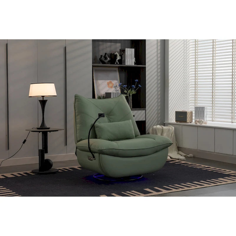 Fauteuil inclinable 270° – Vert / Gris foncé / Orange / Blanc / Noir | Individuel