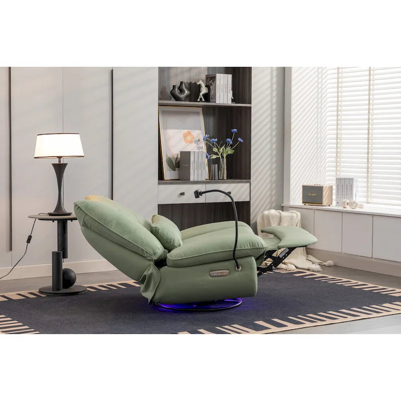 Fauteuil inclinable 270° – Vert / Gris foncé / Orange / Blanc / Noir | Individuel