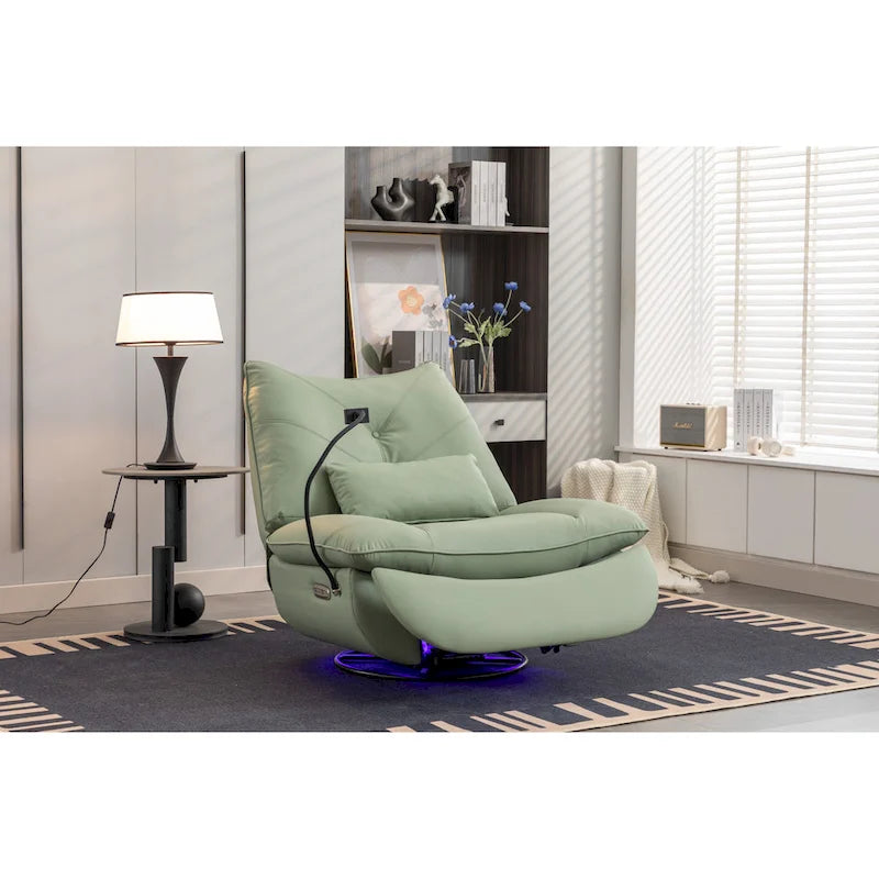 Fauteuil inclinable 270° – Vert / Gris foncé / Orange / Blanc / Noir | Individuel