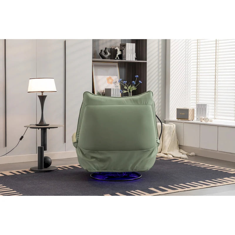 Fauteuil inclinable 270° – Vert / Gris foncé / Orange / Blanc / Noir | Individuel
