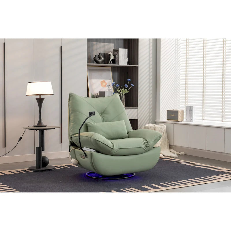 Fauteuil inclinable 270° – Vert / Gris foncé / Orange / Blanc / Noir | Individuel