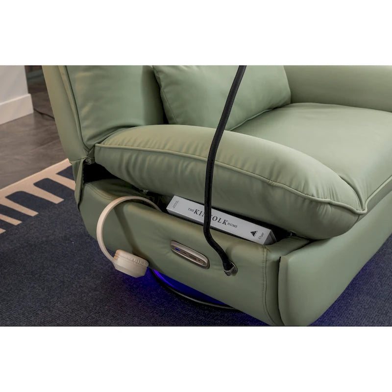 Fauteuil inclinable 270° – Vert / Gris foncé / Orange / Blanc / Noir | Individuel