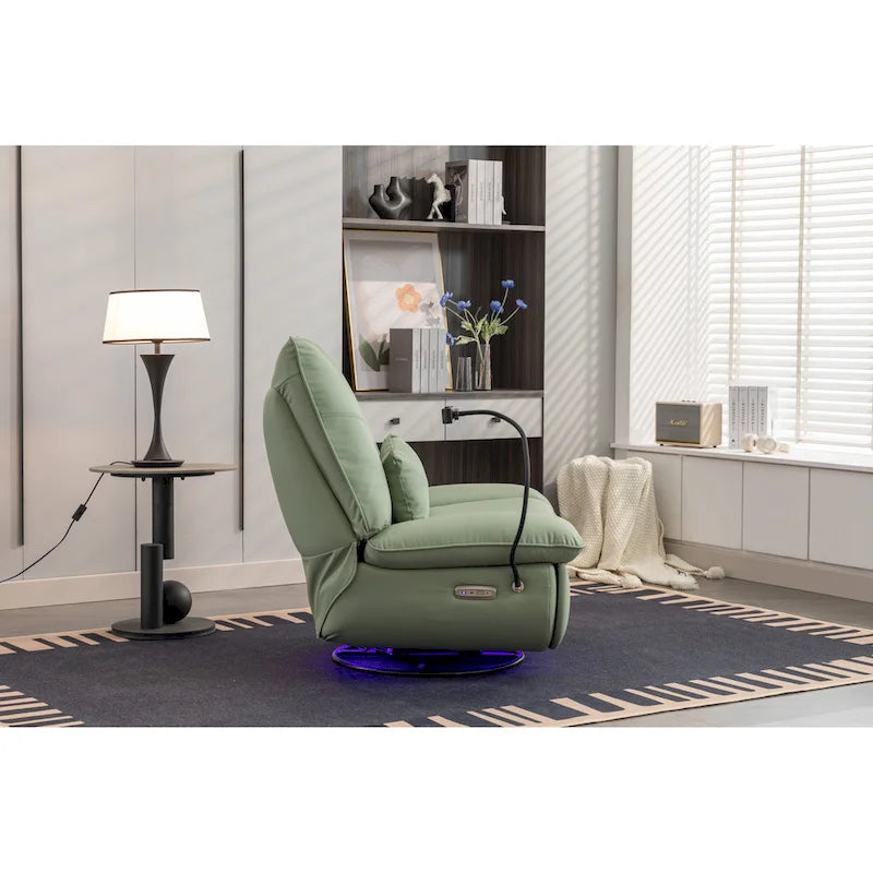 Fauteuil inclinable 270° – Vert / Gris foncé / Orange / Blanc / Noir | Individuel