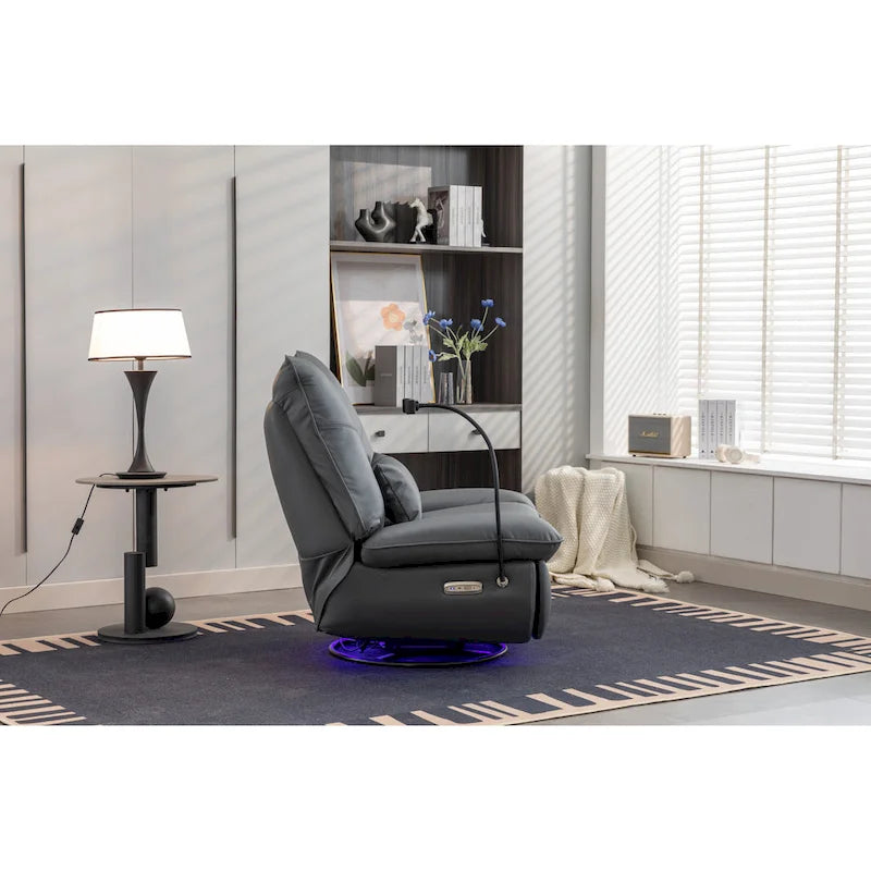 Fauteuil inclinable 270° – Vert / Gris foncé / Orange / Blanc / Noir | Individuel