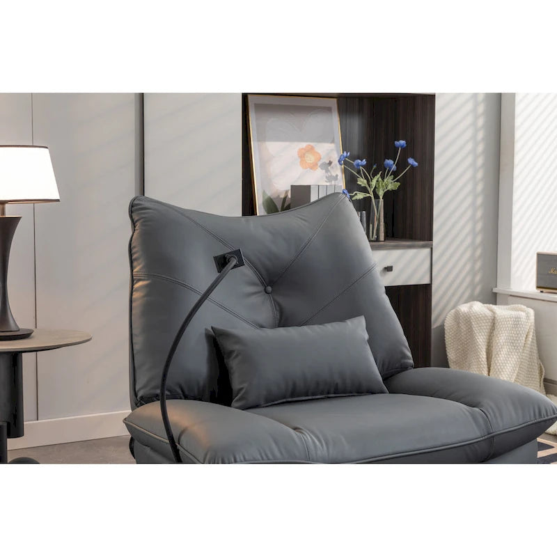Fauteuil inclinable 270° – Vert / Gris foncé / Orange / Blanc / Noir | Individuel