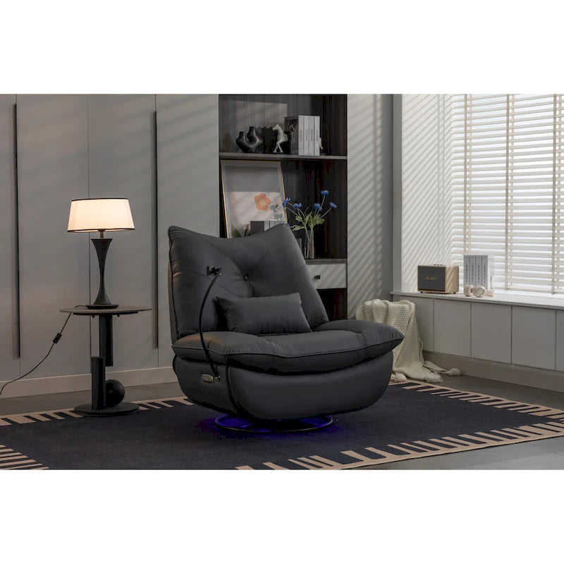 Fauteuil inclinable 270° – Vert / Gris foncé / Orange / Blanc / Noir | Individuel