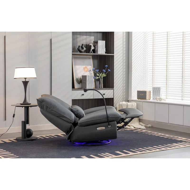 Fauteuil inclinable 270° – Vert / Gris foncé / Orange / Blanc / Noir | Individuel