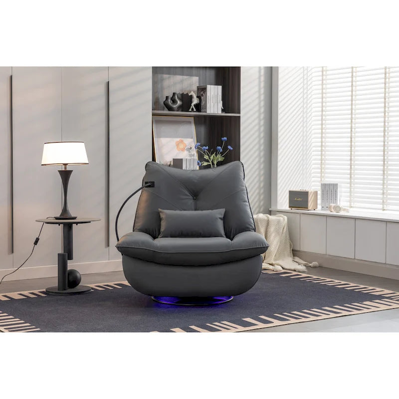 Fauteuil inclinable 270° – Vert / Gris foncé / Orange / Blanc / Noir | Individuel