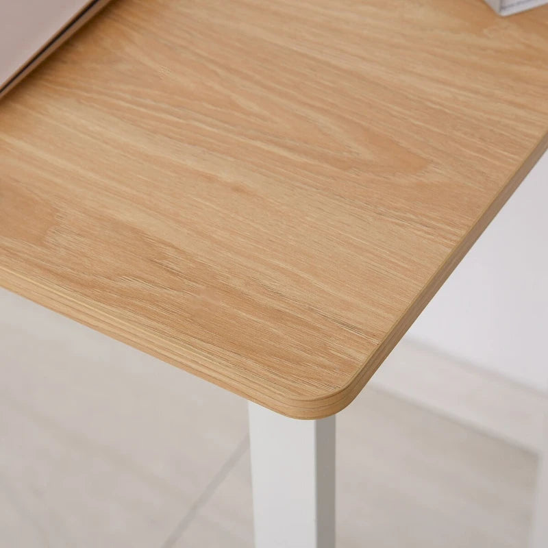 Bureau de dessin à plateau inclinable réglable jaune et blanc, monoposte